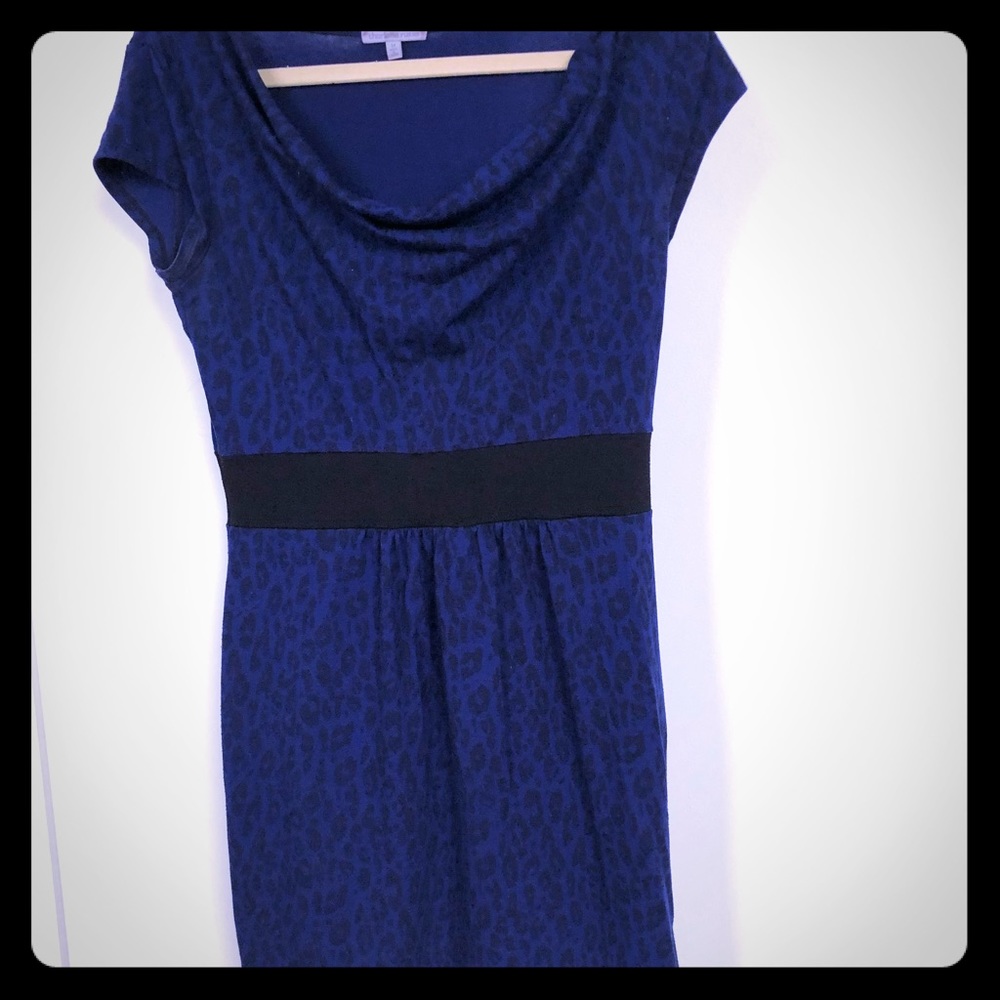 Blue & black animal print dress!